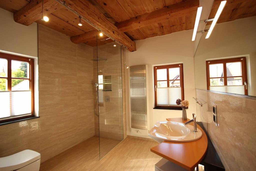 Komfort-Ferienwohnung "Zur Schmiedebruecke" Großschönau Exteriér fotografie